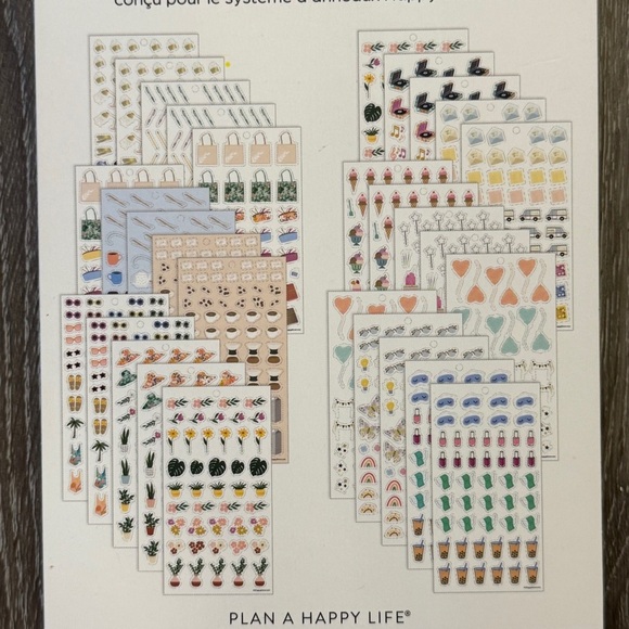 Happy Planner Horizontal Calendar/Planner Butterfly and Floral Stickers - Picture 13 of 14